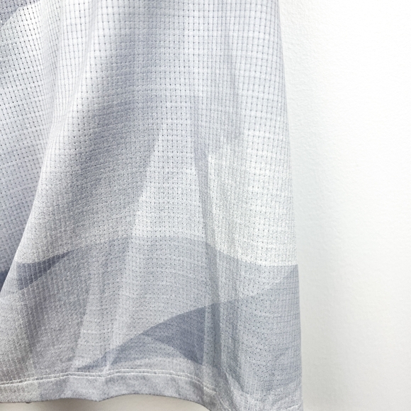 Adidas White Grey & Pink Racerback Athletic Top with Built-In Sports Bra - Picture 5 of 12